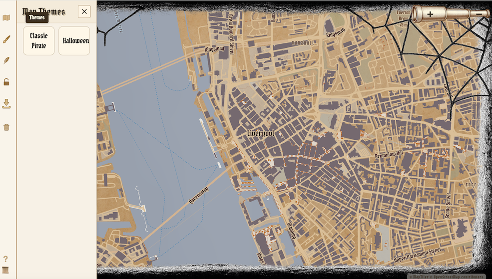 Halloween map theme